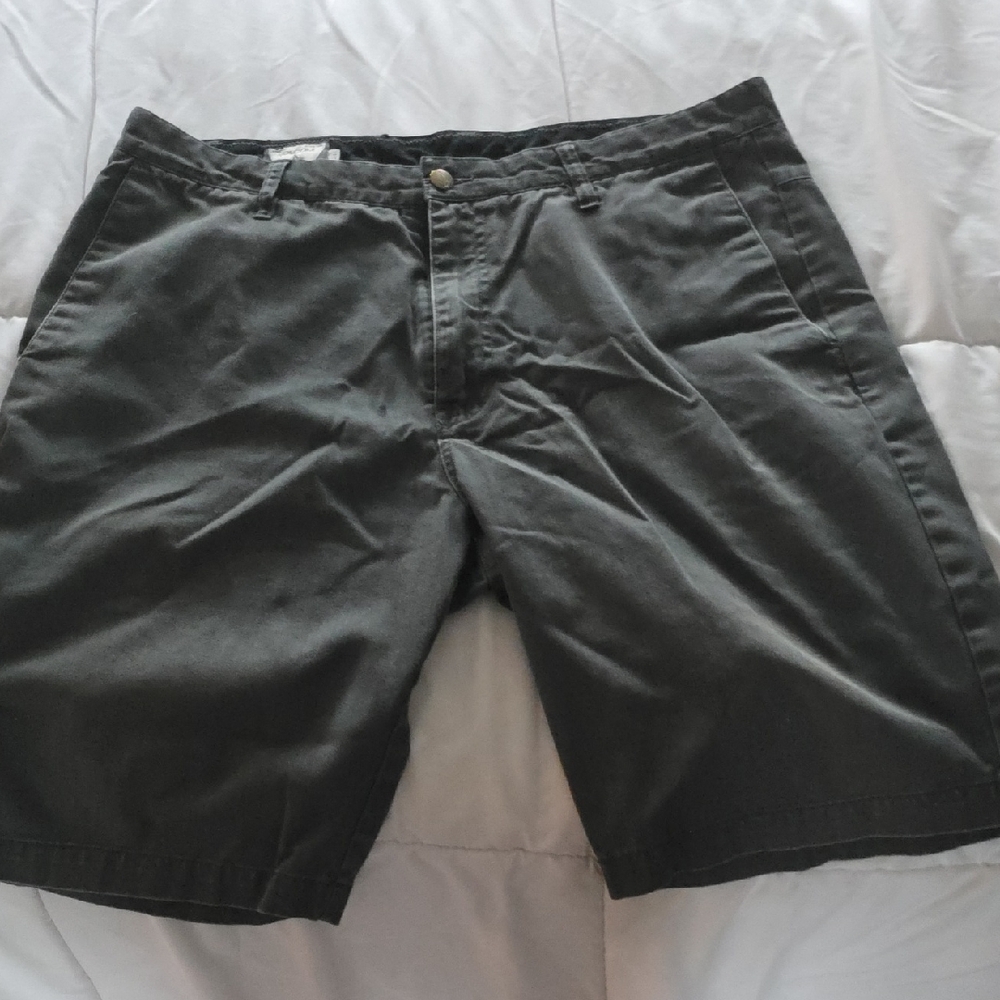 Volcom Men's Charcoal Flat Front Shorts